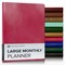 Gallery Leather Large Monthly Planner 2026, Elegantly Bound Calendar Planner and Notebook with Stylish Gold-Gilded Page Edges, 18 Months - 9.75 x 7.5 "